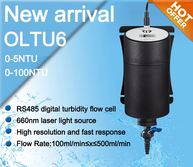 New Arrivals High Accuracy Turbidity Flow Cell Sensor for Online Transmitter/DTU/Integrated System