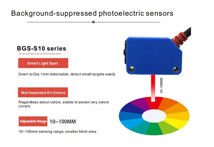 Exactly Presence Judgement Photoelectric Sensor Bgs-S10 Under Shiny Background