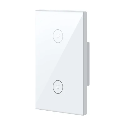 Us IP65 Bluetooth Wireless WiFi Wall Touch Tuya Smart Electrical Light Switch with Tempered Glass